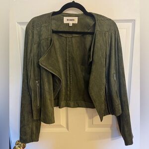 BB Dakota Suede Olive Jacket